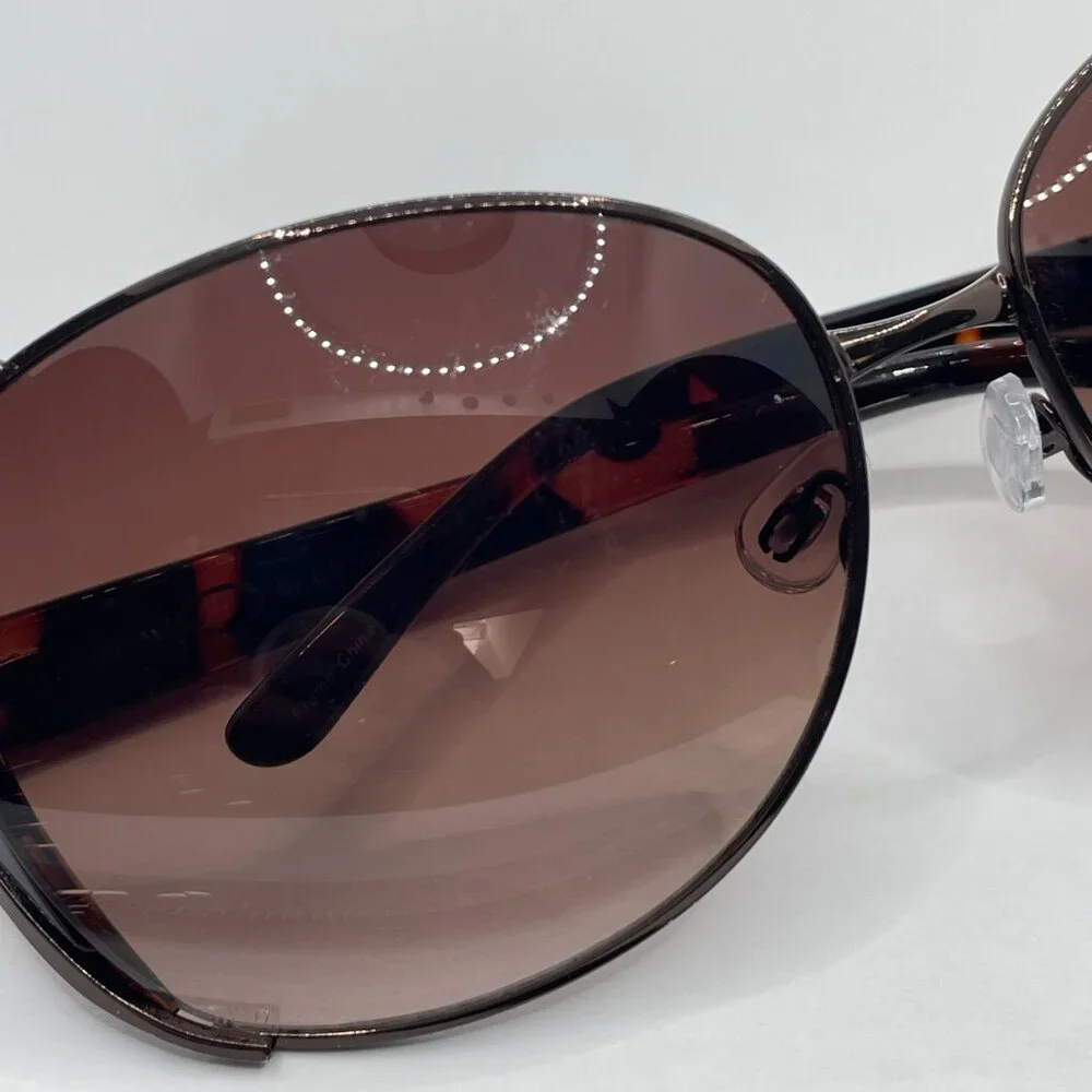 Oscar de la Renta‎ Oversized Brown Tortoise Shell Sunglasses OS